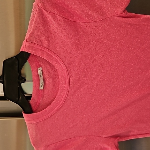 💕MICHAEL STARS💕 Fallon Shine Tee ~ Fandango Pink One Size NWOT - Picture 10 of 14